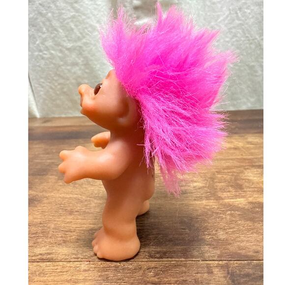 Thomas Dam Norfin Troll Doll Vintage 1985 With Pink Hair 3" Collectible Figure - Picture 2 of 8